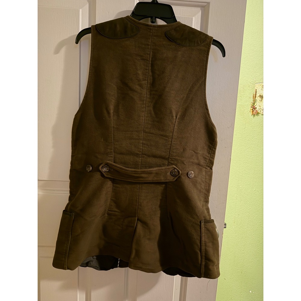 Laksen Sporting Amaretta Vest Womens Brown Suede Feel Shooting Hunting Waistcoat - Picture 2 of 8